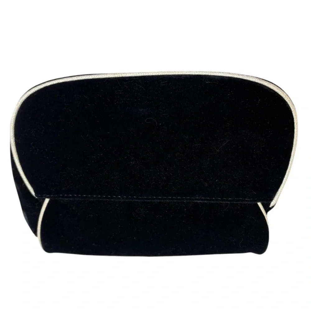 Dior Cannage blue velvet Parfums cosmetic bag - Picture 2 of 6